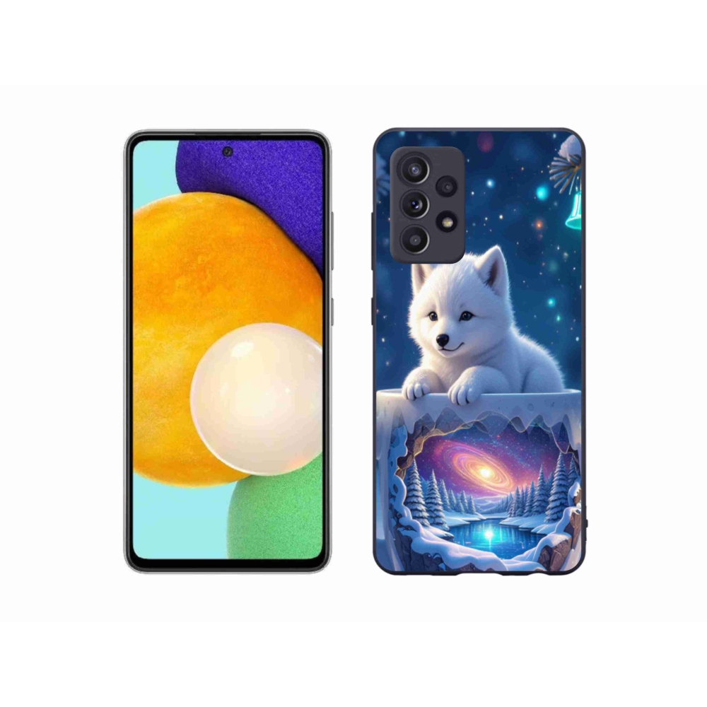 Gélový kryt mmCase na Samsung Galaxy A52/A52 5G - vianočné šteňa