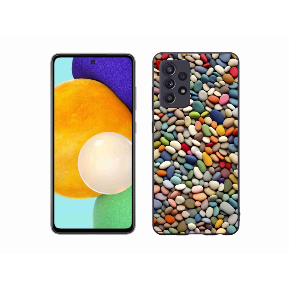 Gélový kryt mmCase na Samsung Galaxy A52s 5G - farebné kamienky 2