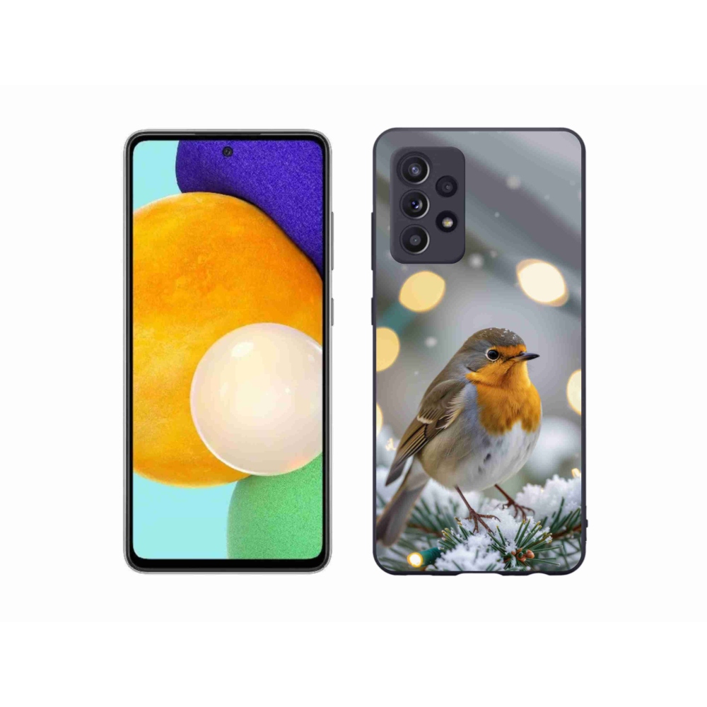 Gélový kryt mmCase na Samsung Galaxy A52s 5G - červienka v zime