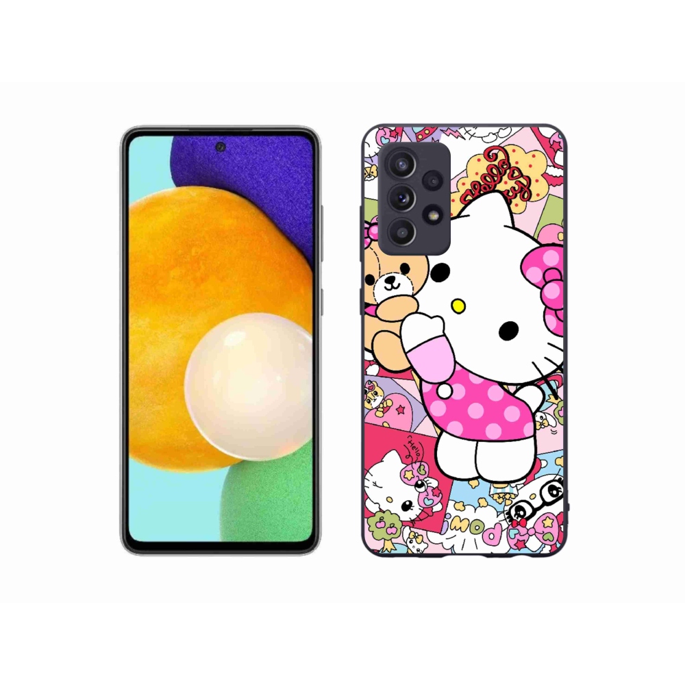 Gélový kryt mmCase na Samsung Galaxy A52s 5G - cute kitty