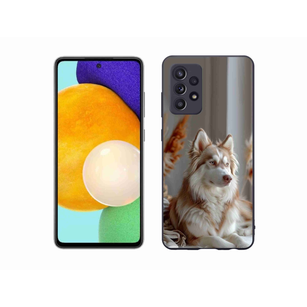 Gélový kryt mmCase na Samsung Galaxy A52s 5G - pokojný sibírsky husky