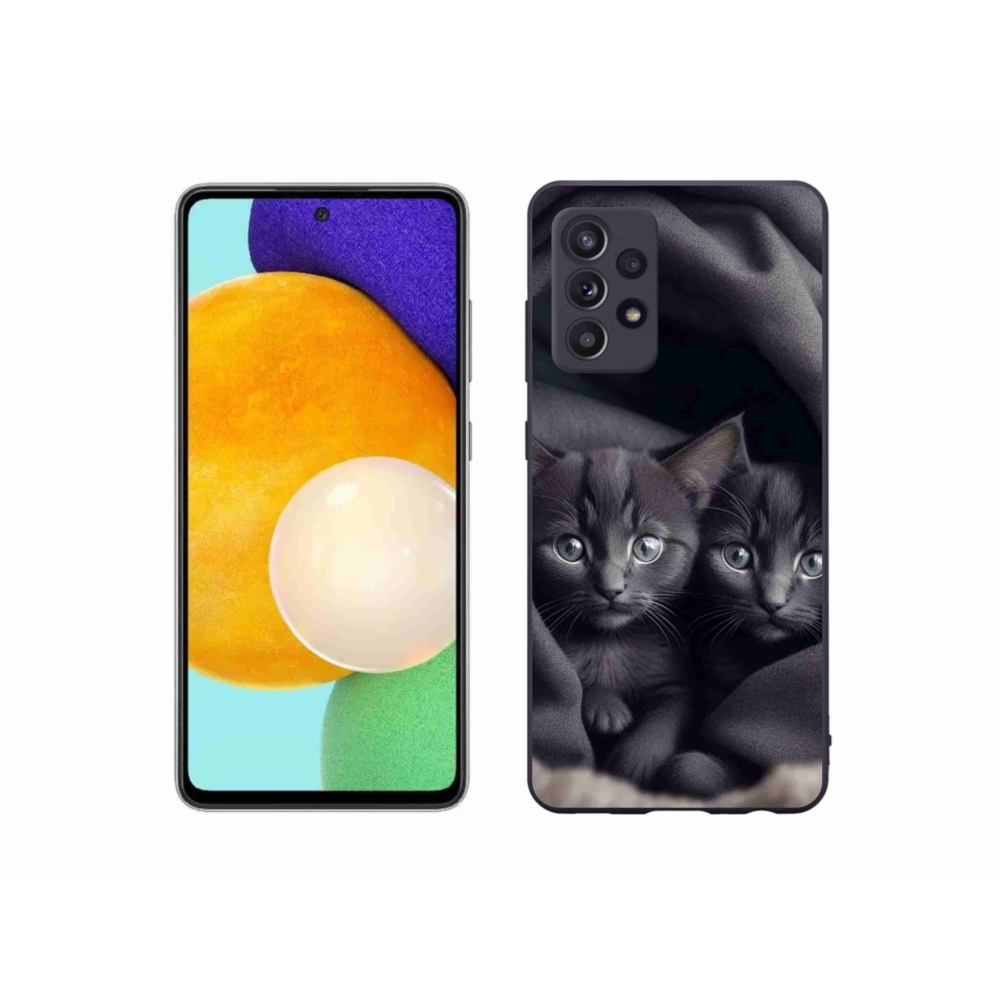 Gélový kryt mmCase na Samsung Galaxy A52s 5G - mačacie duo