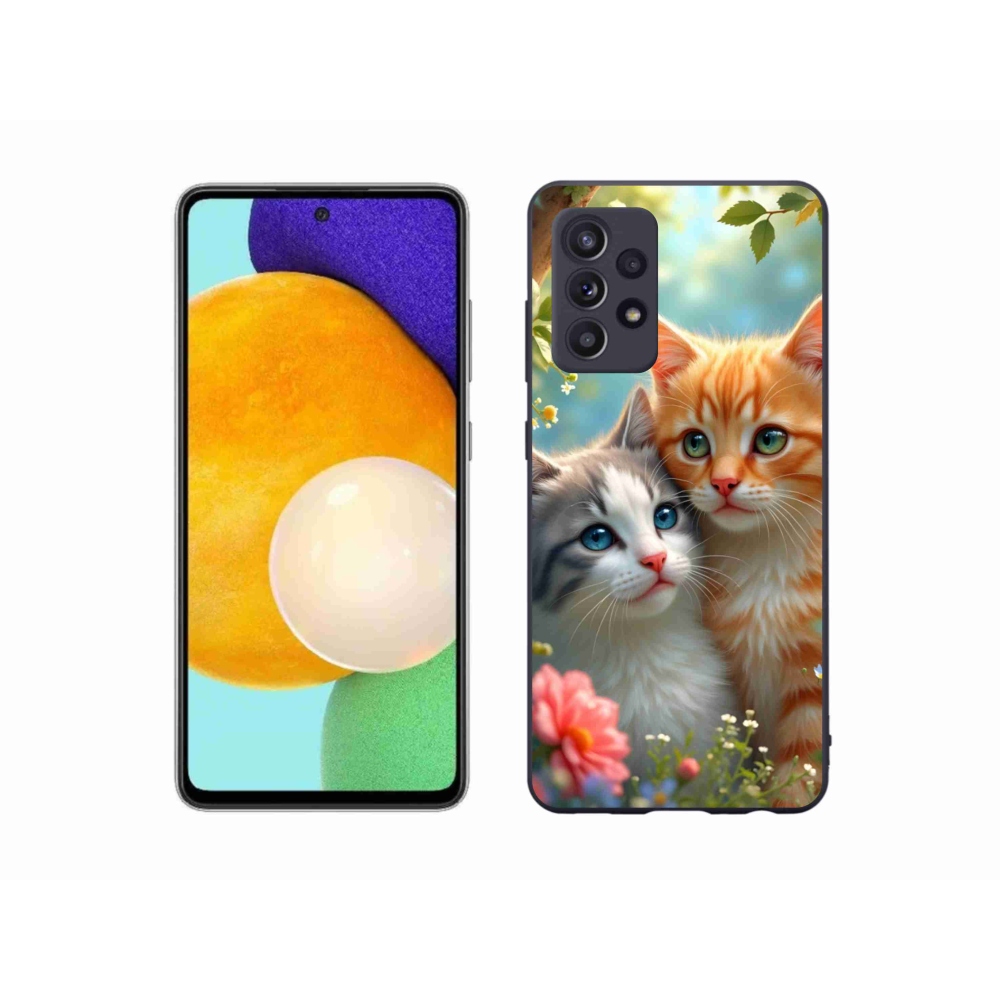 Gélový kryt mmCase na Samsung Galaxy A52s 5G - mačacia láska 2