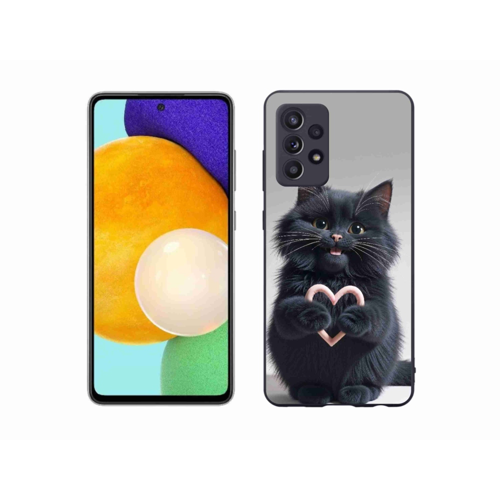 Gélový kryt mmCase na Samsung Galaxy A52s 5G - mačacia láska 3