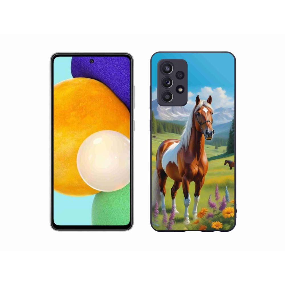 Gélový kryt mmCase na Samsung Galaxy A52s 5G - kôň na lúke