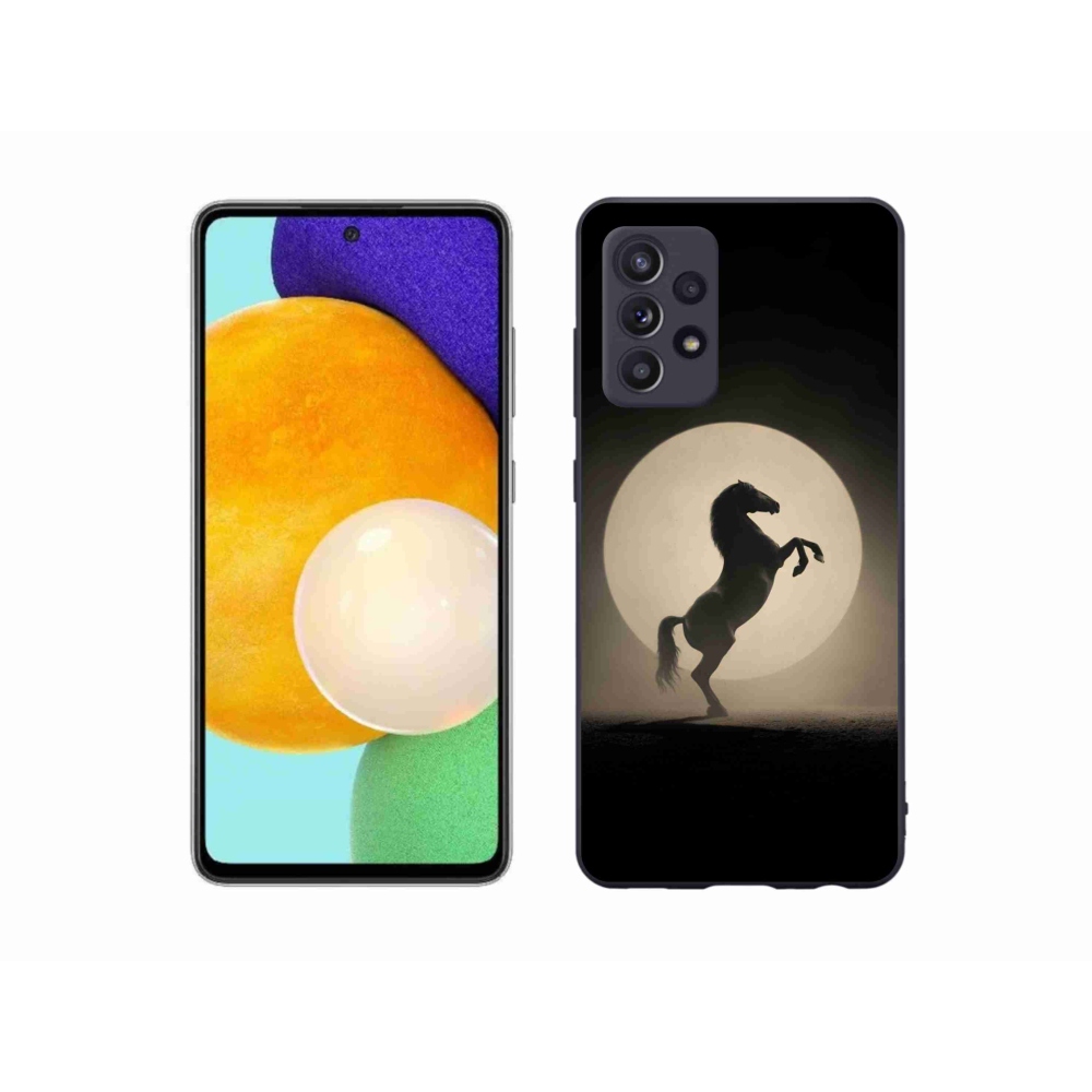 Gélový kryt mmCase na Samsung Galaxy A52s 5G - kôň v siluete