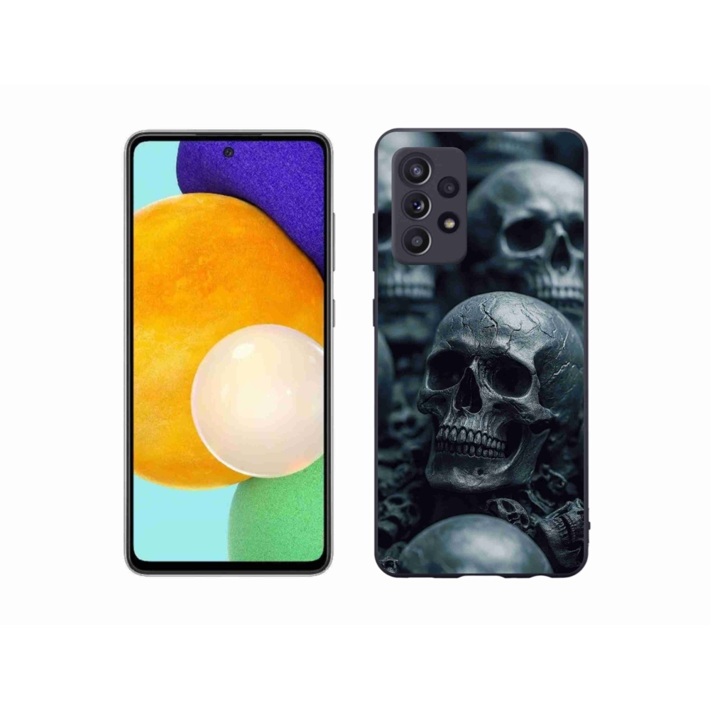 Gélový kryt mmCase na Samsung Galaxy A52s 5G - lebka 2