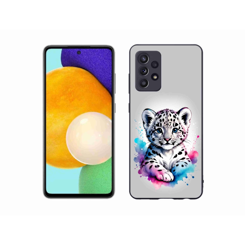 Gélový kryt mmCase na Samsung Galaxy A52s 5G - leopardej mláďa