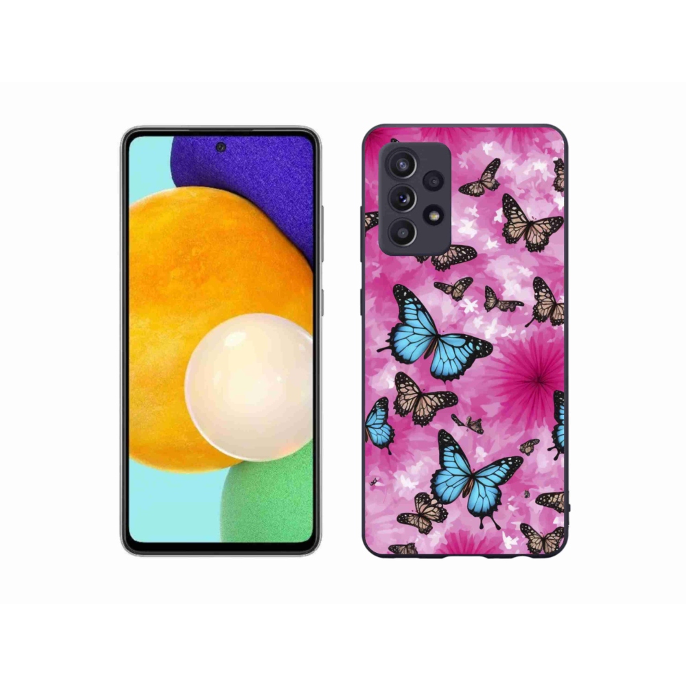 Gélový kryt mmCase na Samsung Galaxy A52s 5G - motýlia záhrada