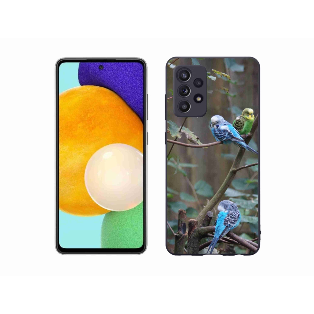 Gélový kryt mmCase na Samsung Galaxy A52s 5G - papagáje na vetve