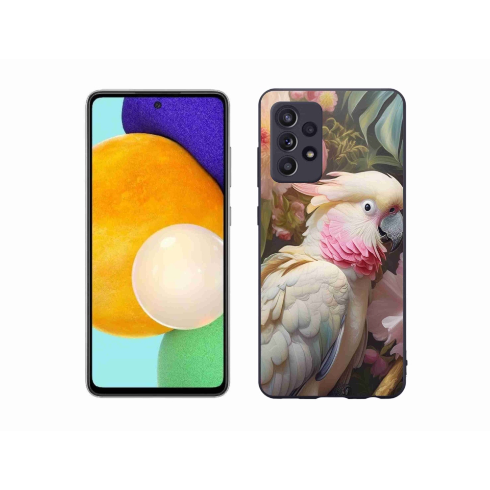Gélový kryt mmCase na Samsung Galaxy A52s 5G - papagáj kakadu ružový 2