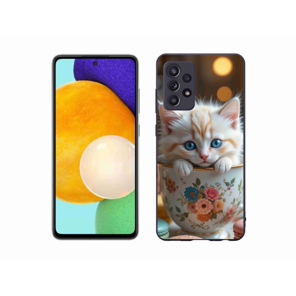 Gélový kryt mmCase na Samsung Galaxy A52s 5G - roztomilé mačiatko 6
