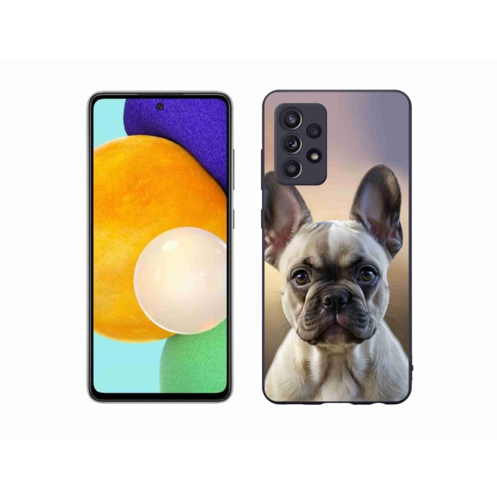 Gélový kryt mmCase na Samsung Galaxy A52s 5G - roztomilý francúzsky buldoček