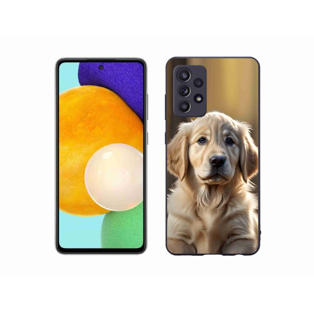 Gélový kryt mmCase na Samsung Galaxy A52s 5G - roztomilý zlatý retriever