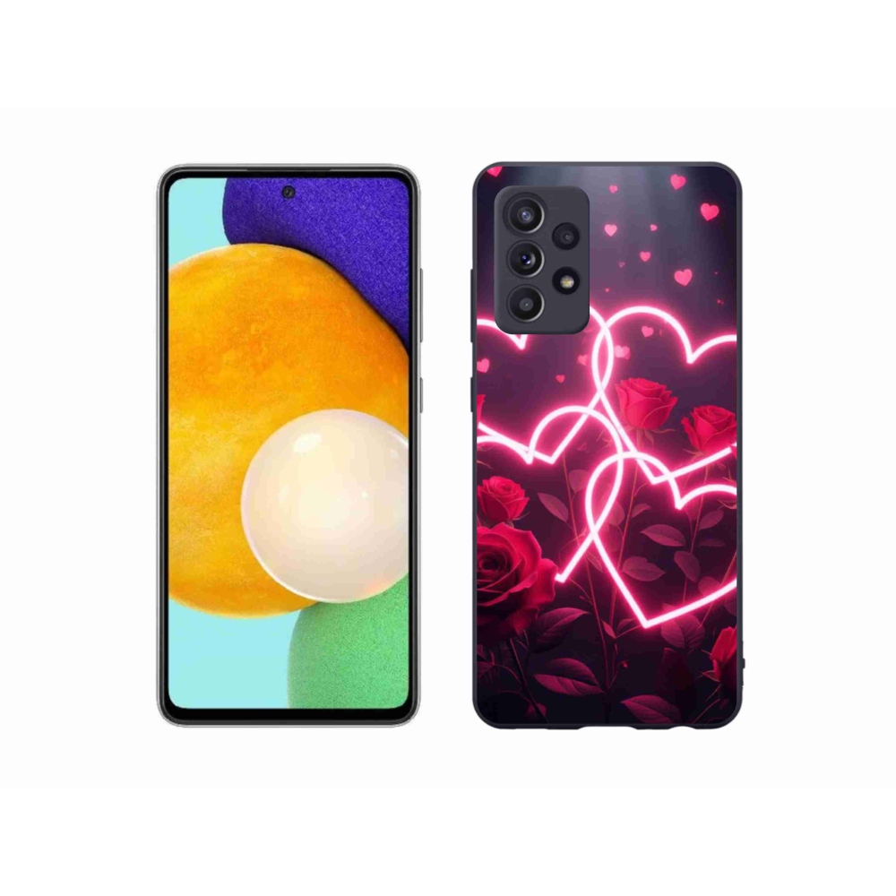 Gélový kryt mmCase na Samsung Galaxy A52s 5G - srdce lásky