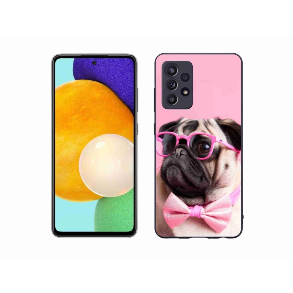 Gélový kryt mmCase na Samsung Galaxy A52s 5G - štýlový mops