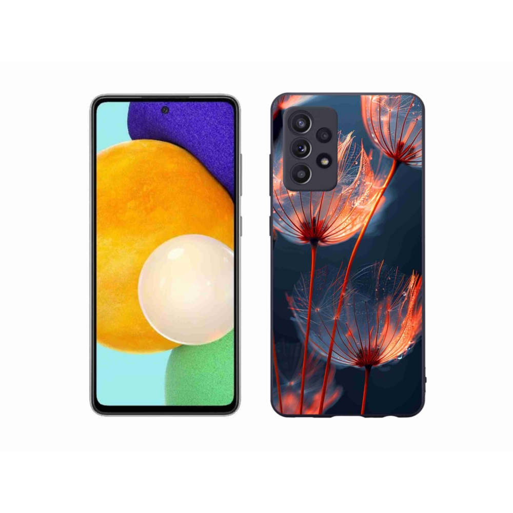 Gélový kryt mmCase na Samsung Galaxy A52s 5G - svetielkujúce páperie