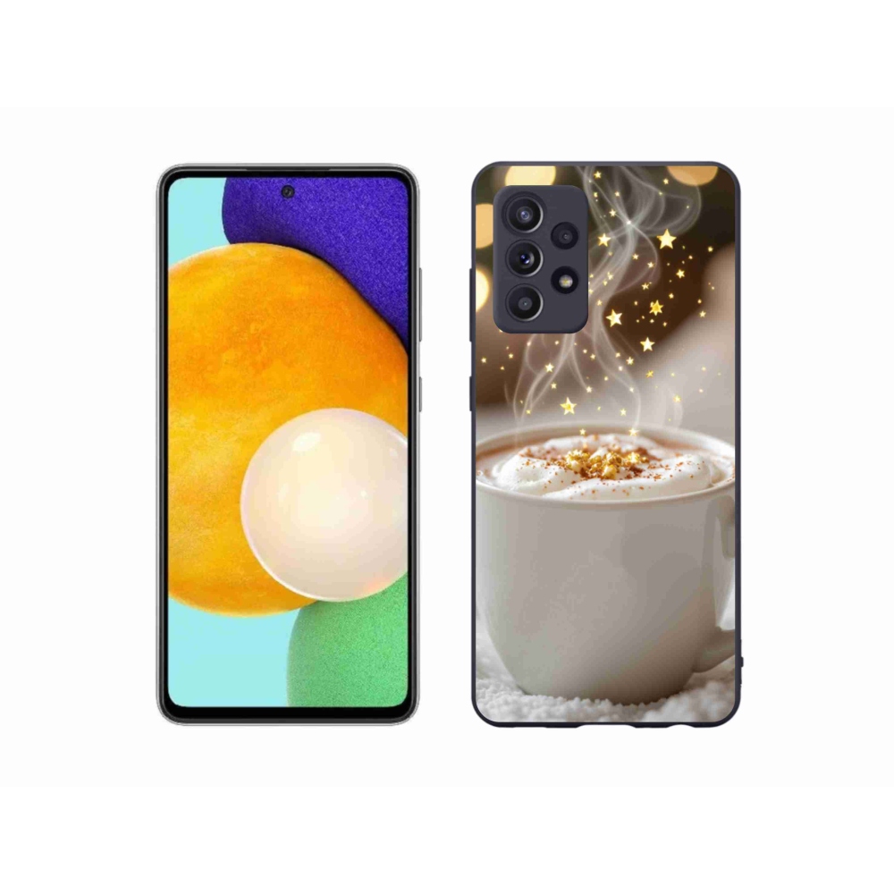 Gélový kryt mmCase na Samsung Galaxy A52s 5G - vianočný horúci nápoj