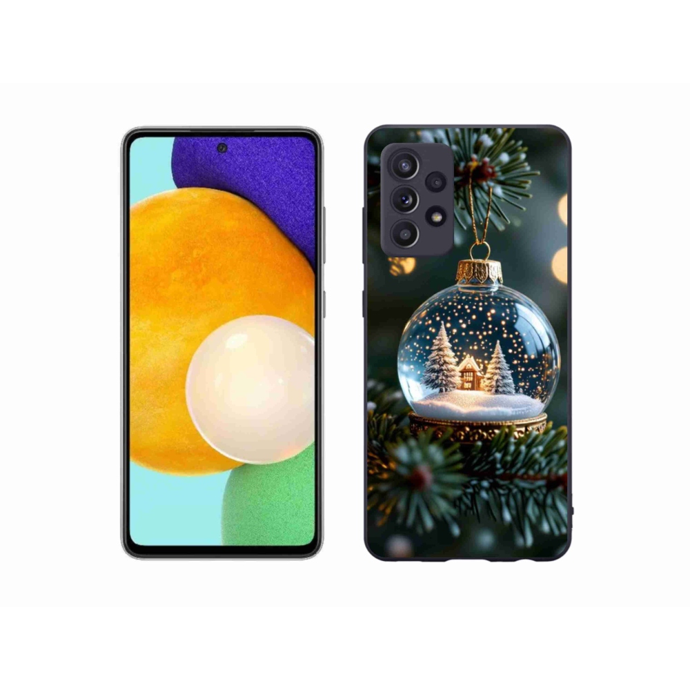 Gélový kryt mmCase na Samsung Galaxy A52s 5G - vianočné gule 2