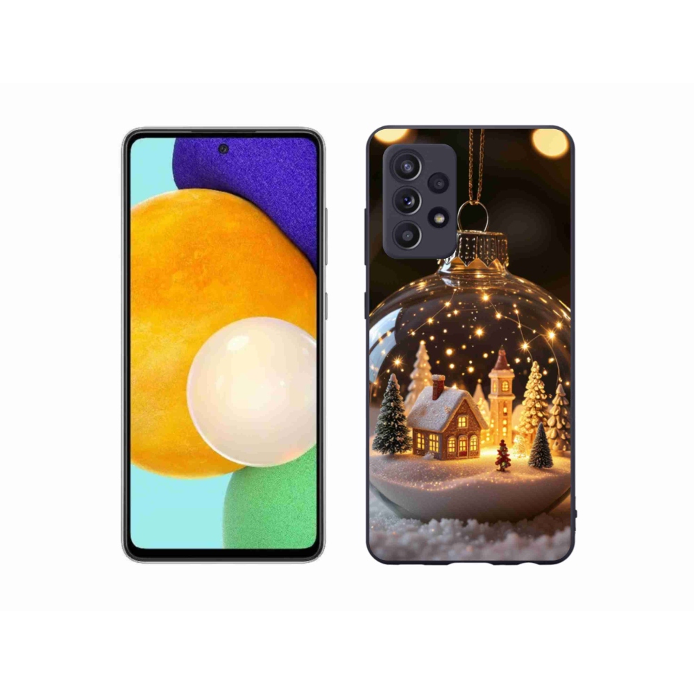 Gélový kryt mmCase na Samsung Galaxy A52s 5G - vianočné gule 3