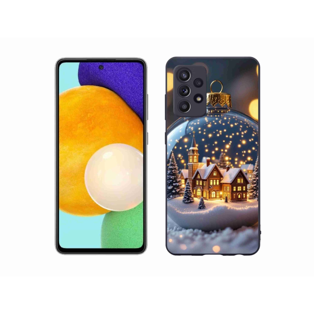 Gélový kryt mmCase na Samsung Galaxy A52s 5G - vianočné gule 4