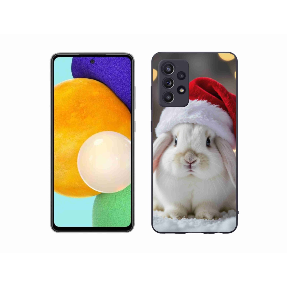 Gélový kryt mmCase na Samsung Galaxy A52s 5G - vianočný králik