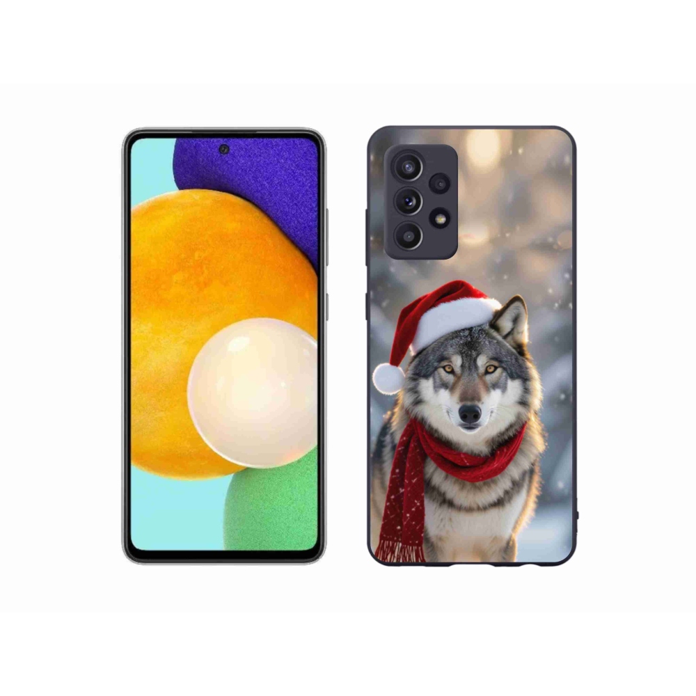 Gélový kryt mmCase na Samsung Galaxy A52s 5G - vianočný vlk
