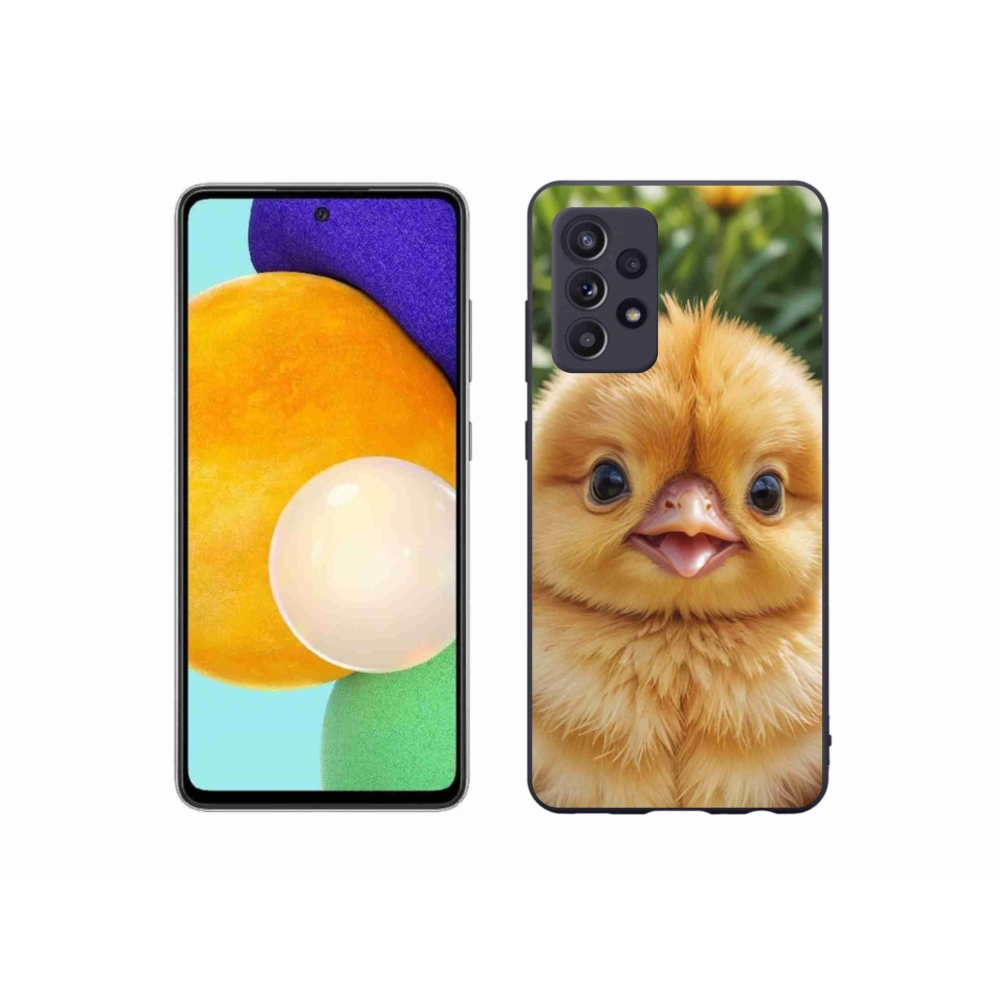 Gélový kryt mmCase na Samsung Galaxy A52s 5G - veselé kuriatko