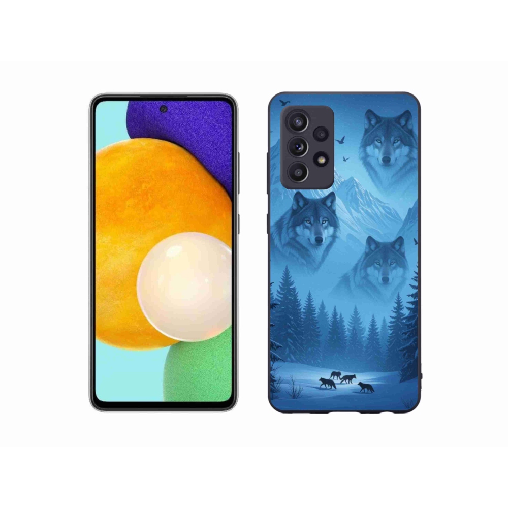 Gélový kryt mmCase na Samsung Galaxy A52s 5G - vlčia svorka