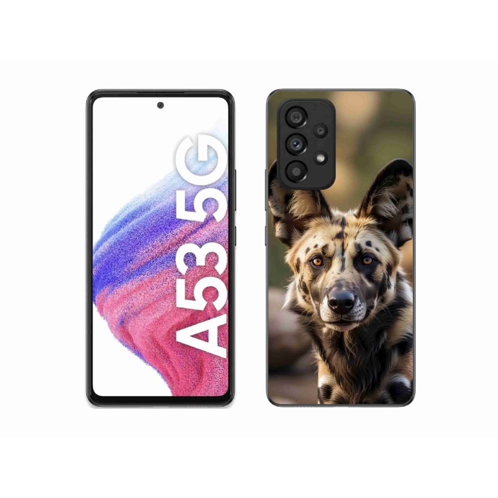 Gélový kryt mmCase Samsung Galaxy A53 5G - africký divoký pes
