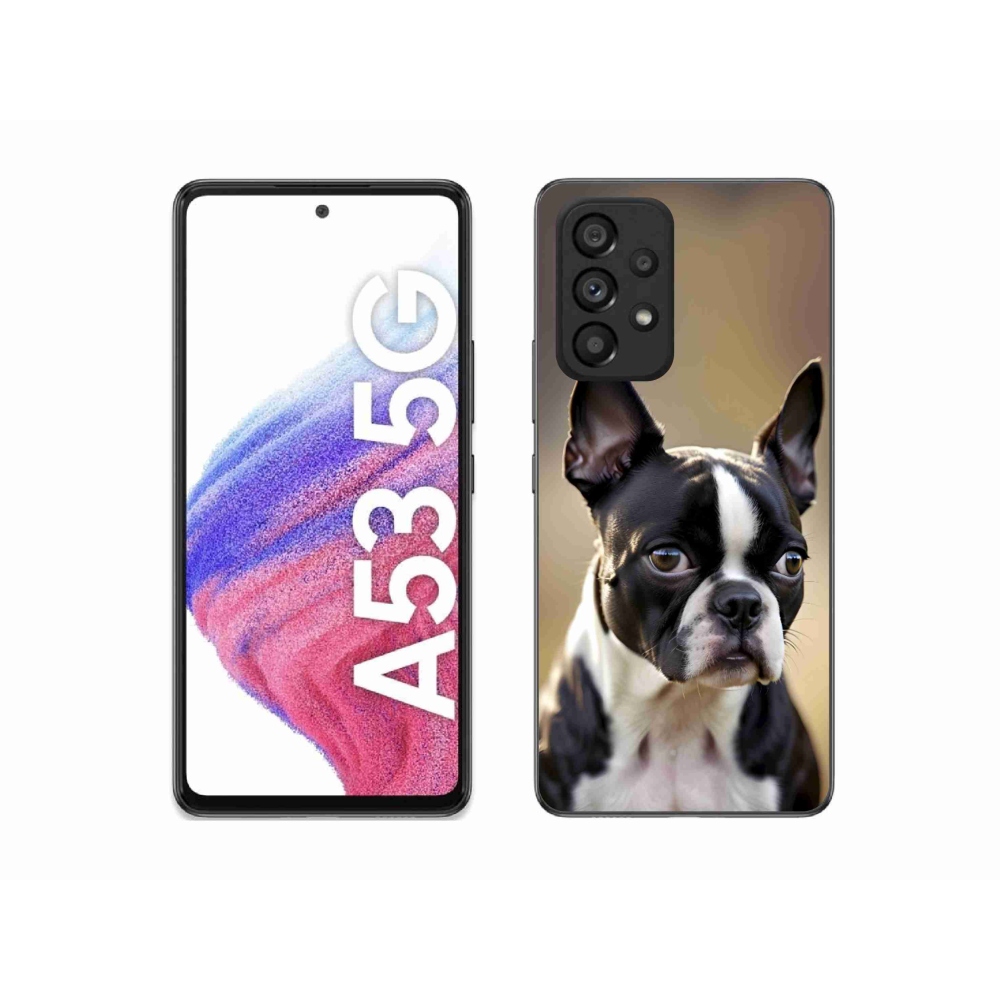Gélový kryt mmCase na Samsung Galaxy A53 5G - bostonský teriér