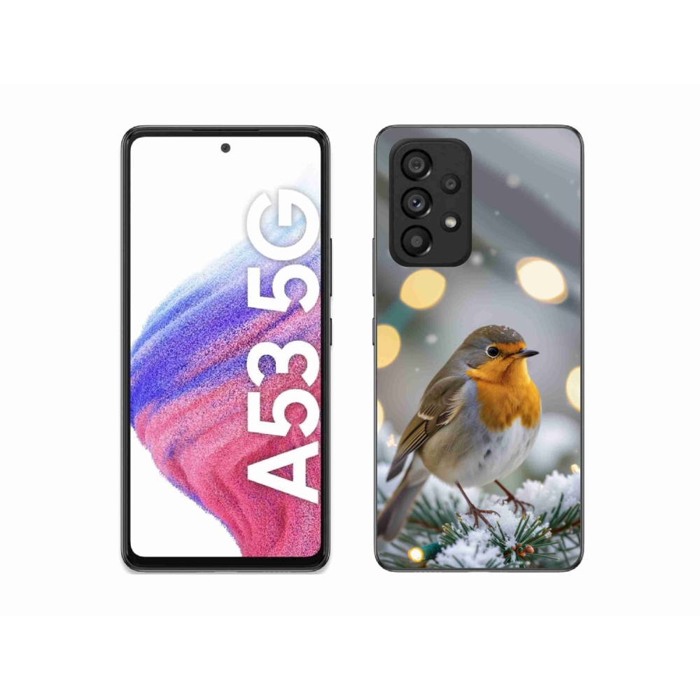 Gélový kryt mmCase na Samsung Galaxy A53 5G - červienka v zime
