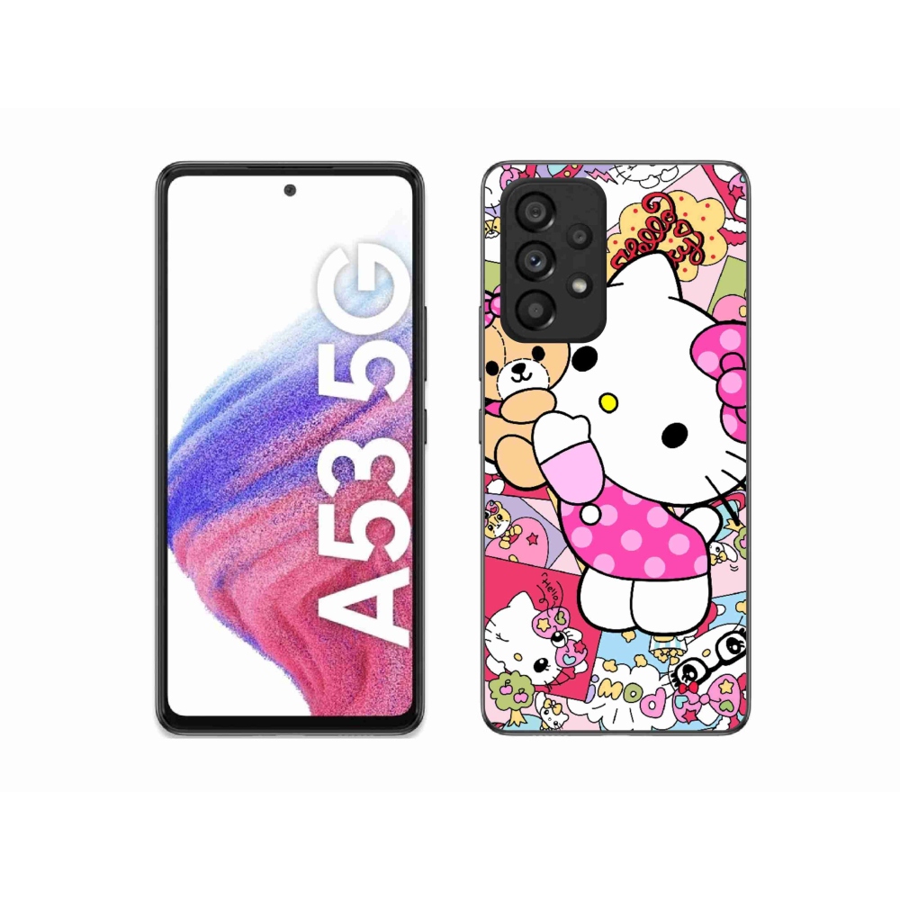 Gélový kryt mmCase na Samsung Galaxy A53 5G - cute kitty