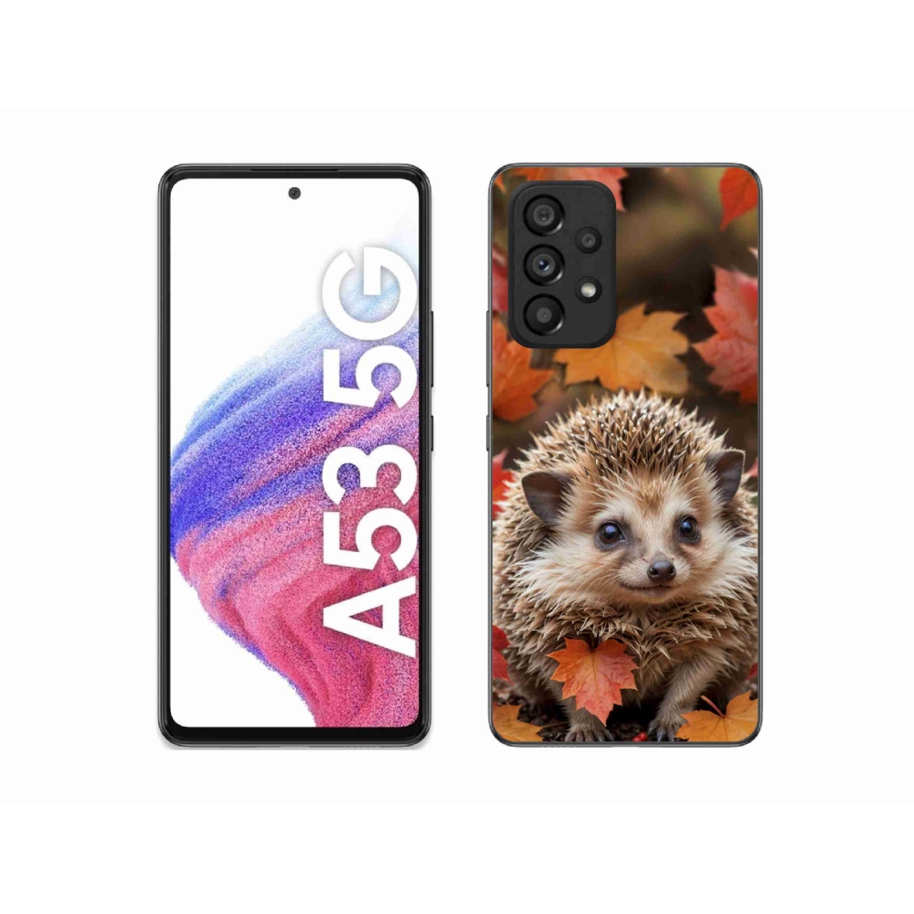 Gélový kryt mmCase na Samsung Galaxy A53 5G - ježko v lístia