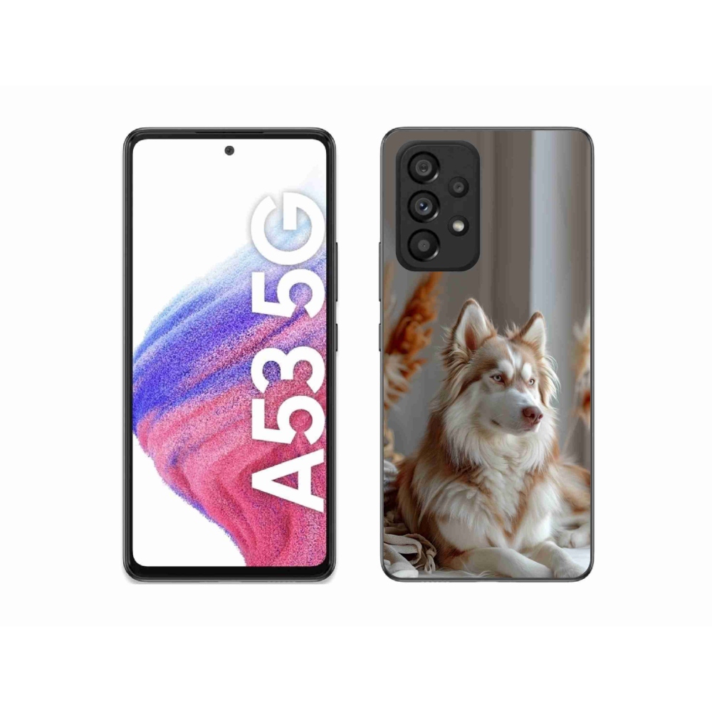 Gélový kryt mmCase na Samsung Galaxy A53 5G - pokojný sibírsky husky