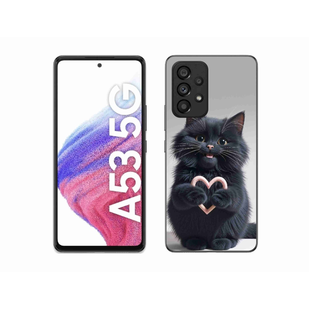 Gélový kryt mmCase na Samsung Galaxy A53 5G - mačacia láska 3