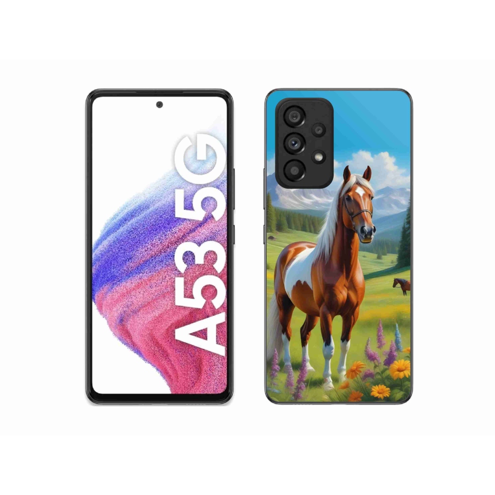 Gélový kryt mmCase na Samsung Galaxy A53 5G - kôň na lúke