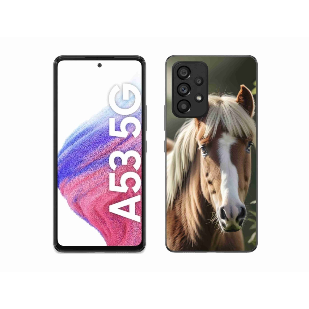 Gélový kryt mmCase na Samsung Galaxy A53 5G - kôň so svetlou hrivou