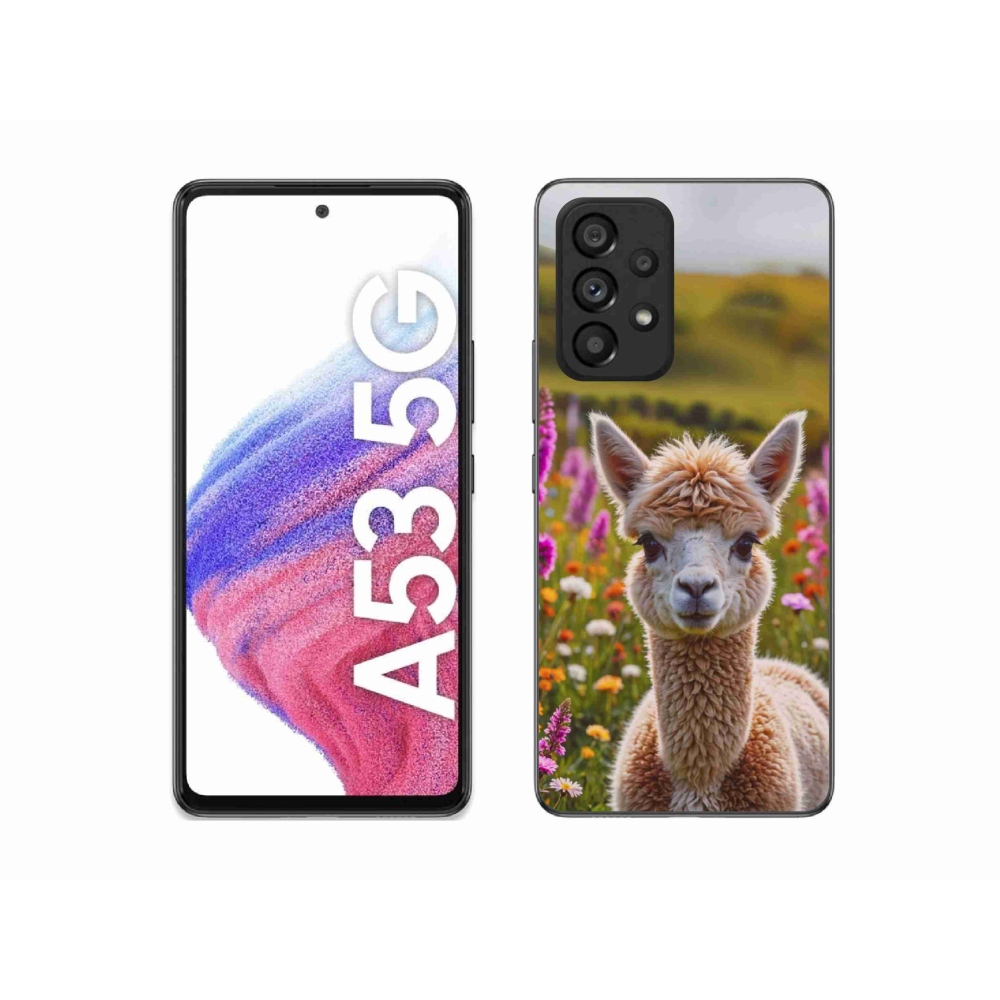 Gélový kryt mmCase na Samsung Galaxy A53 5G - lama na lúke