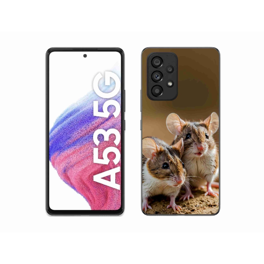 Gélový kryt mmCase na Samsung Galaxy A53 5G - myší duo