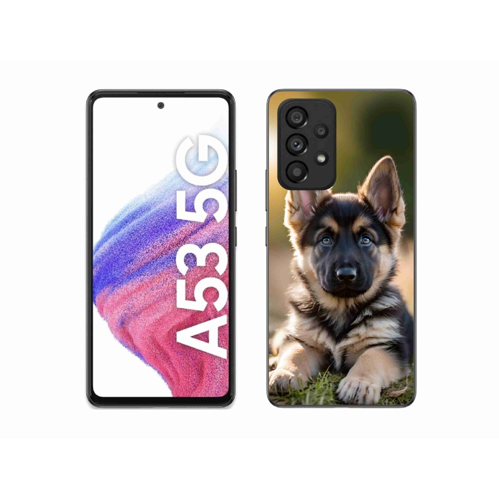 Gélový kryt mmCase na Samsung Galaxy A53 5G - nemecký ovčiak v prírode