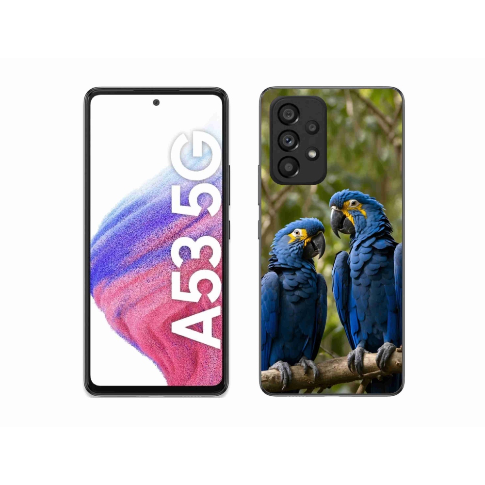 Gélový kryt mmCase na Samsung Galaxy A53 5G - papagájové duo