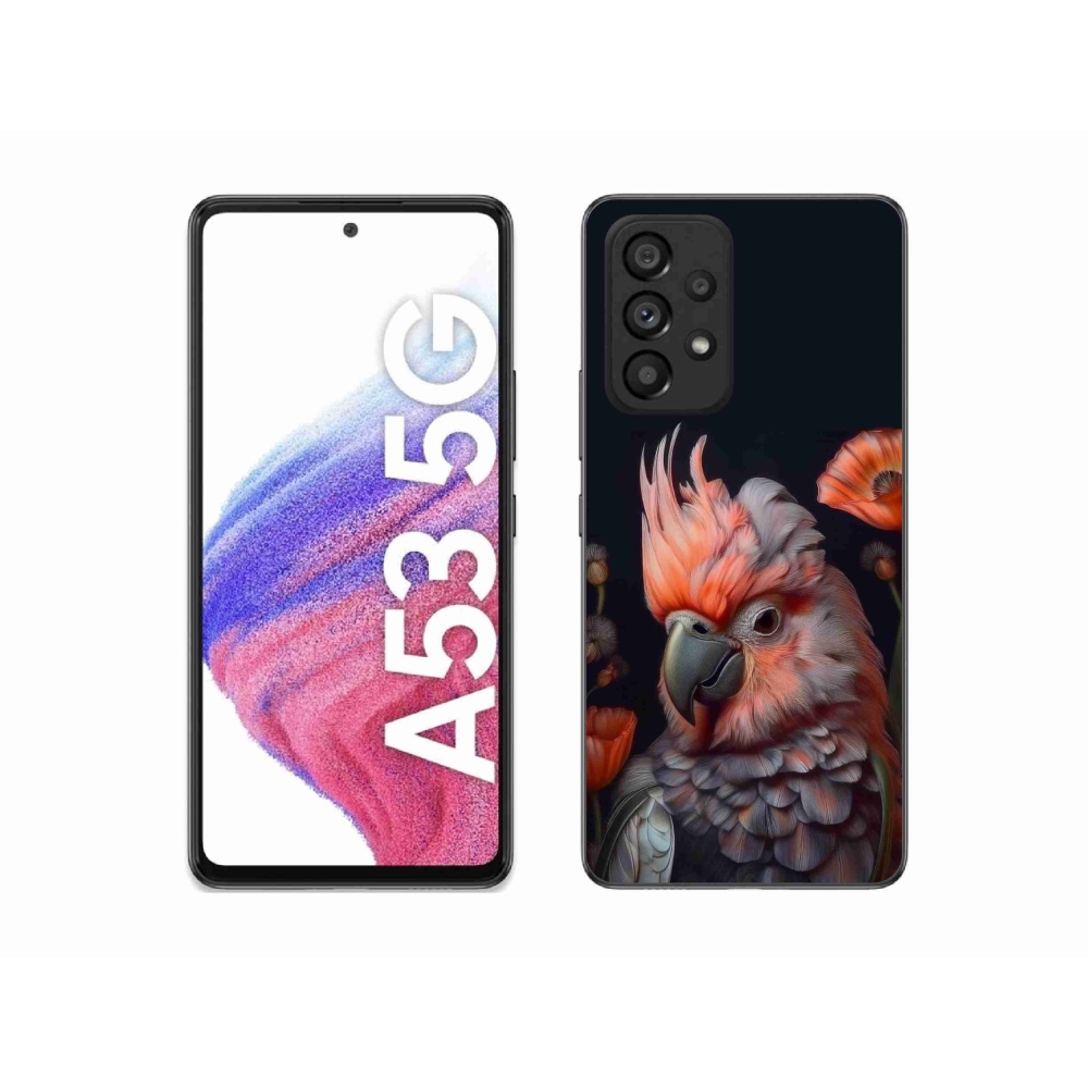 Gélový kryt mmCase na Samsung Galaxy A53 5G - papagáj kakadu vo farbách
