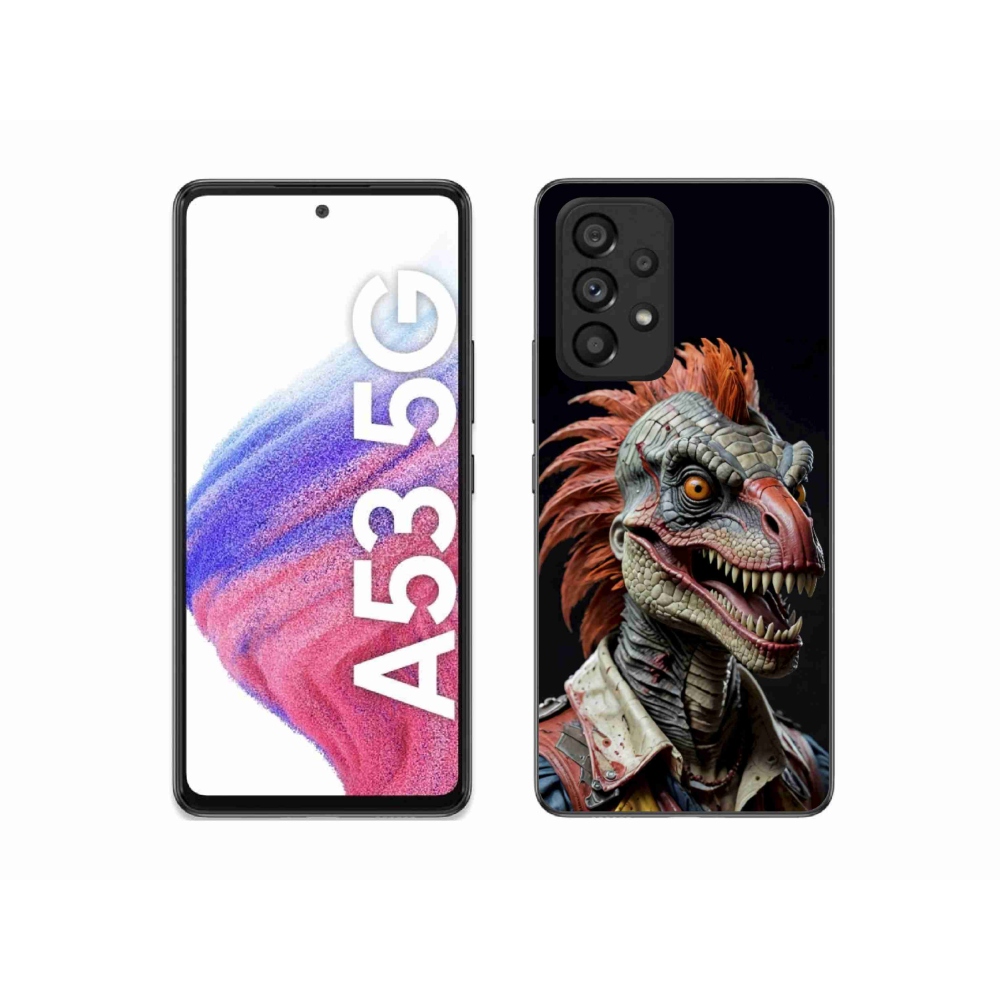 Gélový kryt mmCase na Samsung Galaxy A53 5G - punk dinosaurus