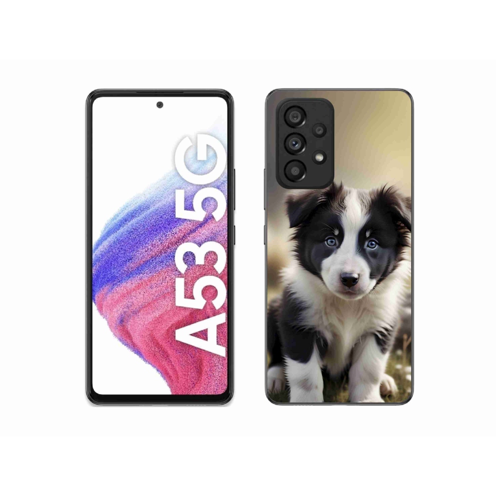 Gélový kryt mmCase na Samsung Galaxy A53 5G - roztomilá border kólia