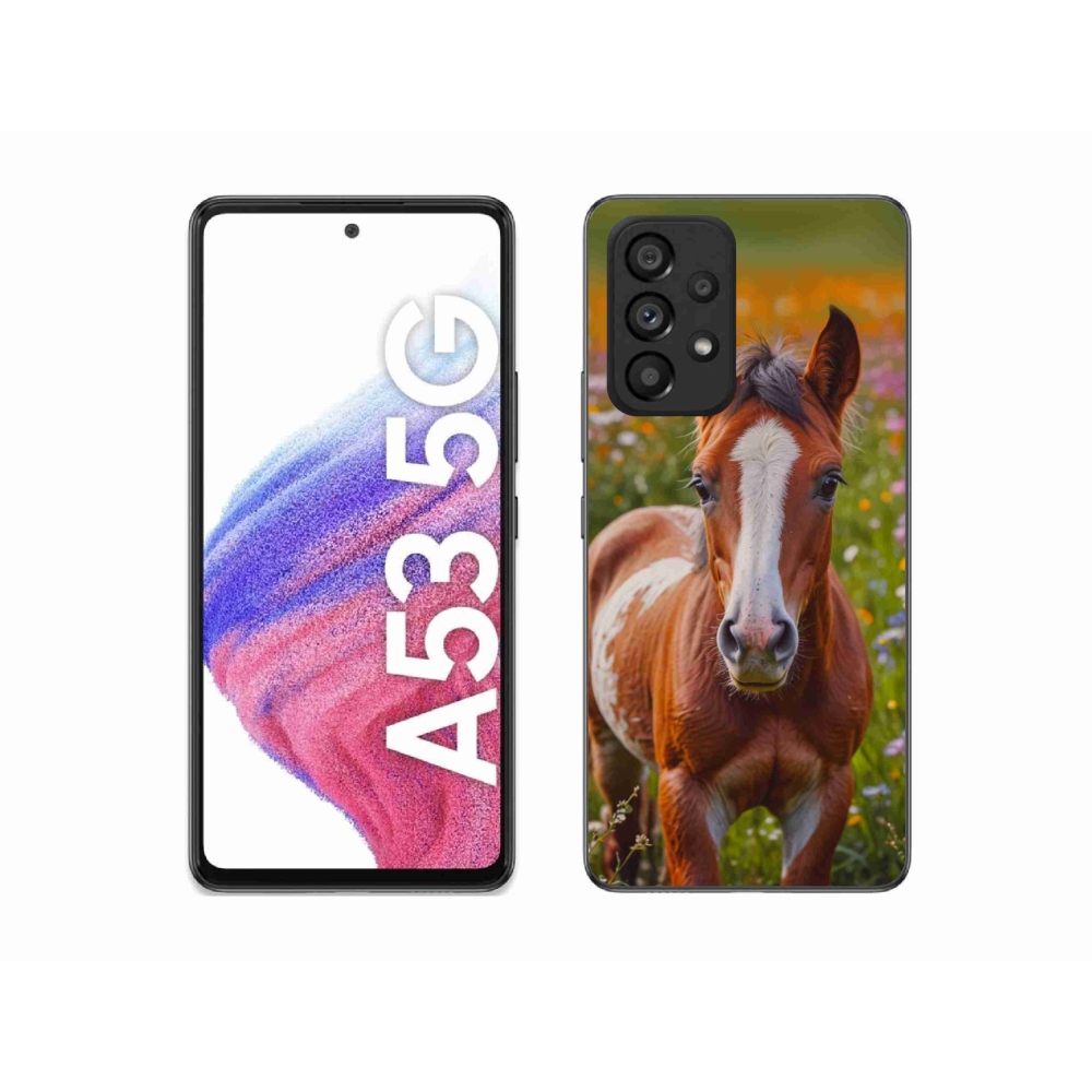 Gélový kryt mmCase na Samsung Galaxy A53 5G - roztomilé žriebä