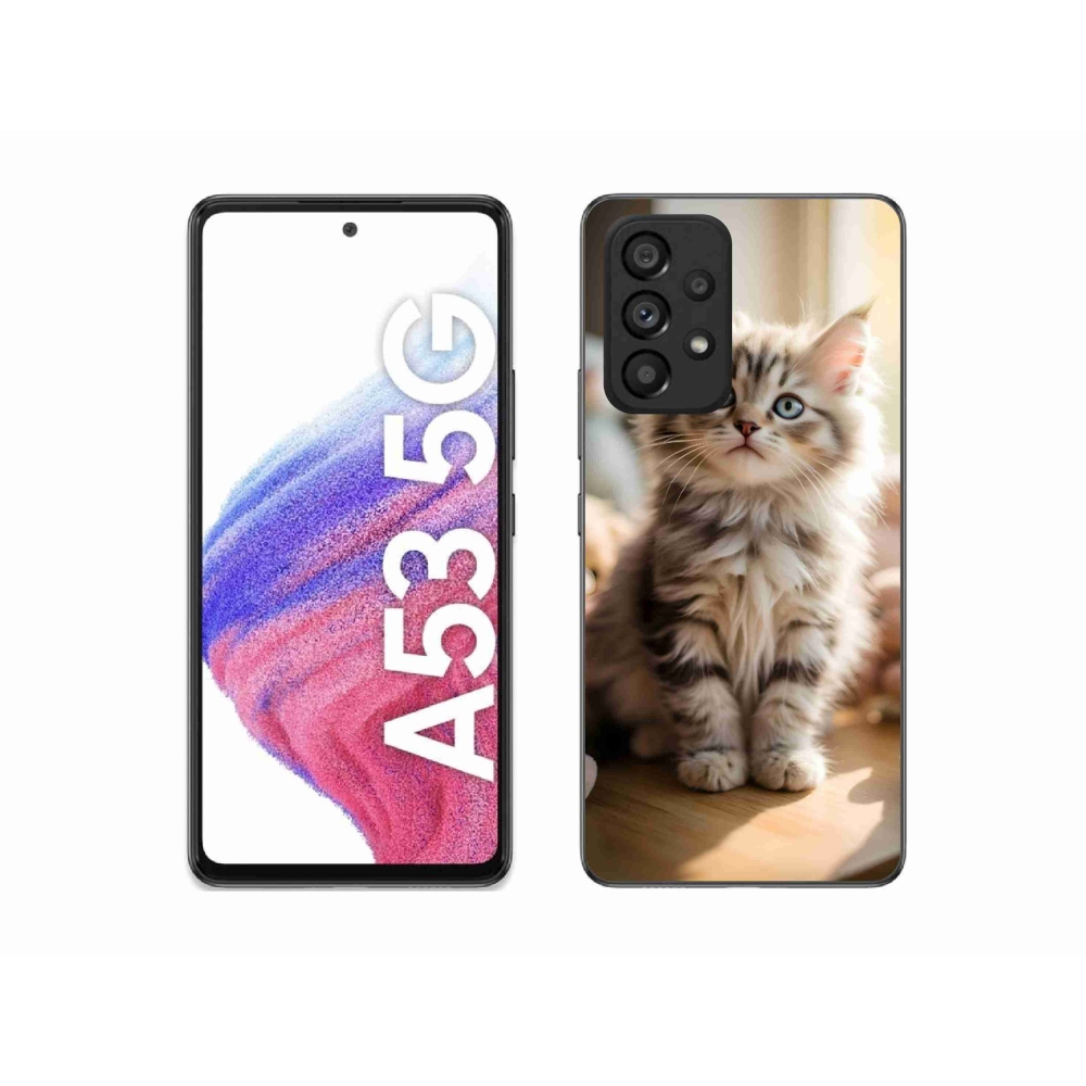 Gélový kryt mmCase na Samsung Galaxy A53 5G - roztomilé mačiatko 10