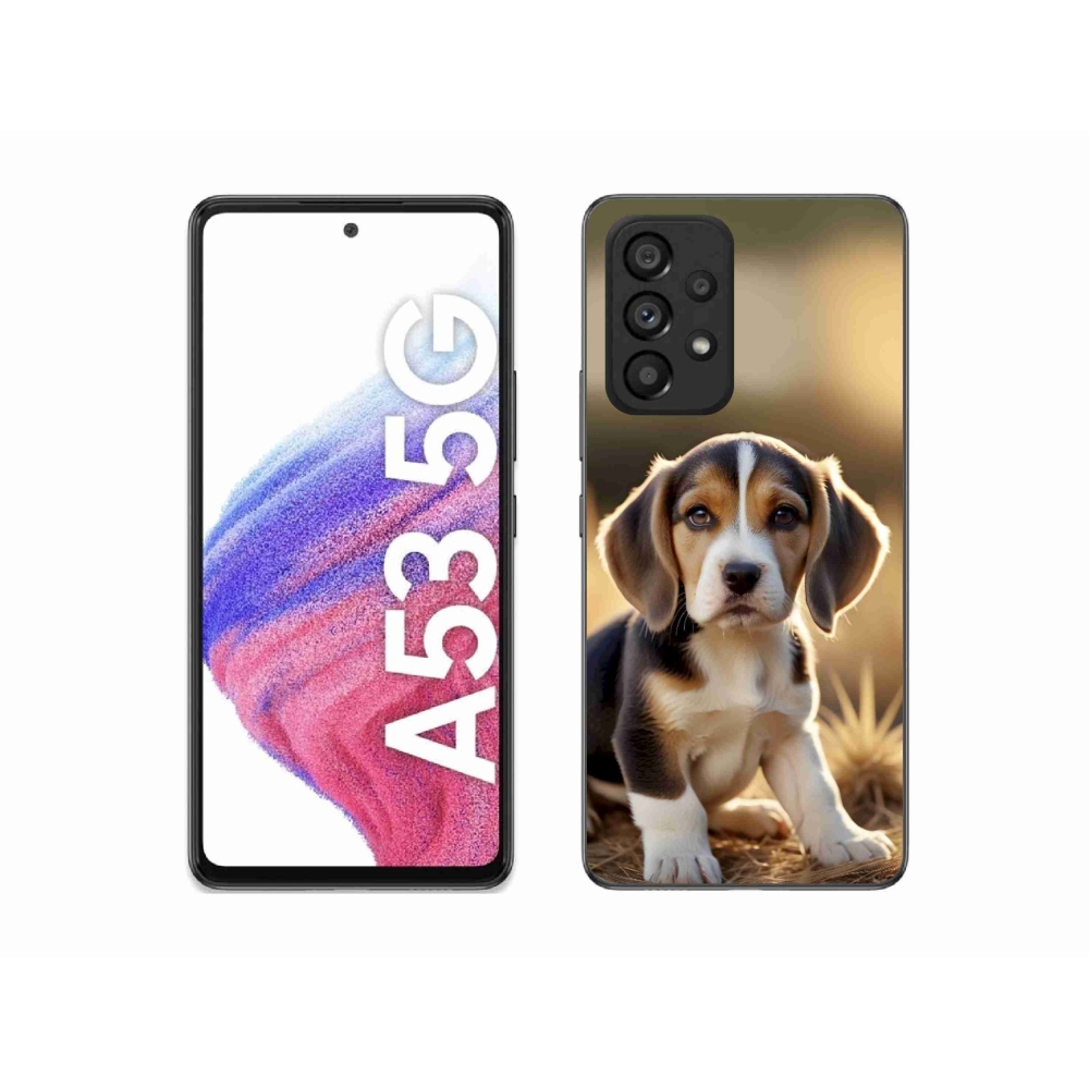 Gélový kryt mmCase na Samsung Galaxy A53 5G - roztomilý bígl