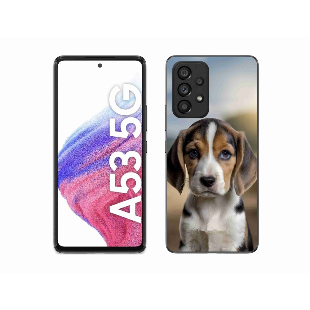 Gélový kryt mmCase na Samsung Galaxy A53 5G - roztomilý bígl