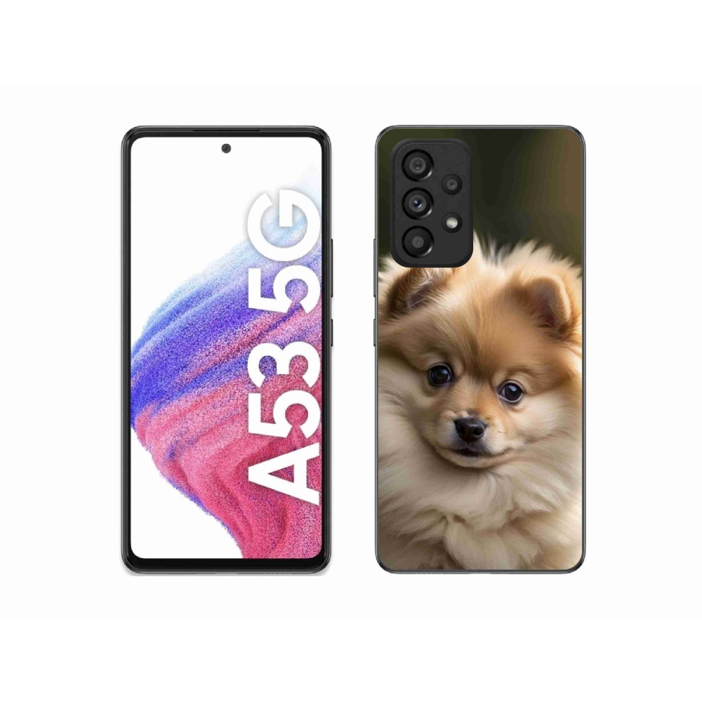 Gélový kryt mmCase na Samsung Galaxy A53 5G - roztomilý pomeranian 2